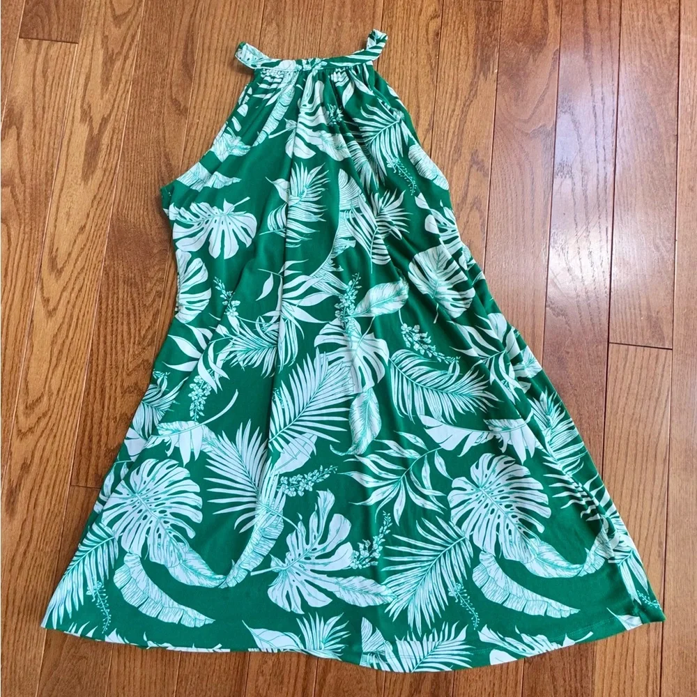 Tahari- Tropical Green Womens Dress (Size M) - Picture 1 of 2